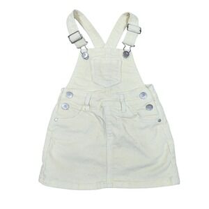 Jamie Kay Girls Butter Yellow Corduroy Pinafore Overall Dress Size 2Y